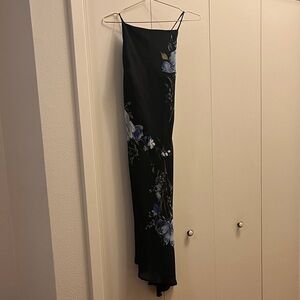 Elegant Black Floral Dress